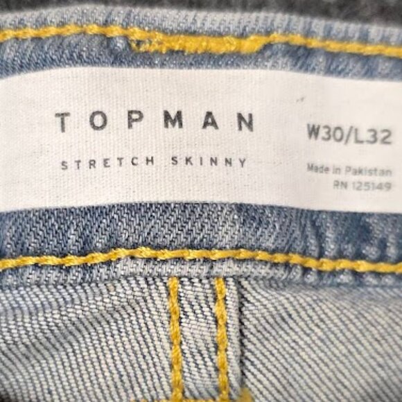 Topman Stretch-Skinny Jeans 30x32 - Picture 5 of 5